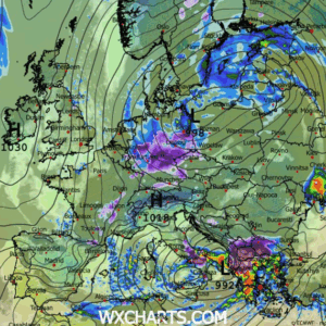 Καιρός: Καμπανάκια για πρώτες αξιόλογες χιονοπτώσεις από το ευρωπαϊκό (Vid)