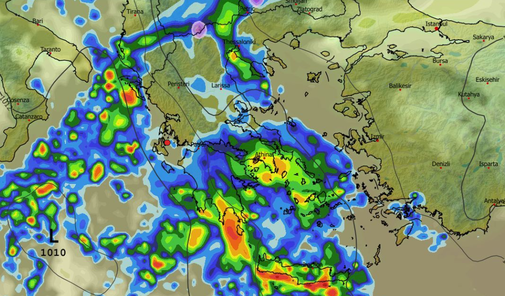 Καιρός 30-11: Επιμένει το ECMWF για διαδοχικές ισχυρές κακοκαιρίες (vid)
