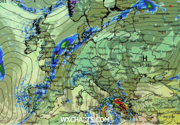 Καιρός: Ξεκινά νέος γύρος ισχυρών καταιγίδων – Τι βλέπει το ECMWF