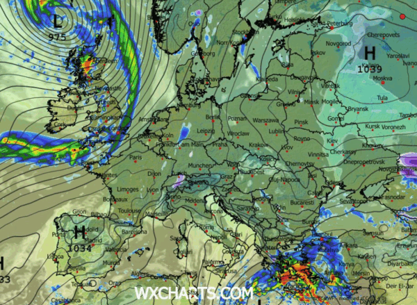 Καιρός 21-11: Νέος γύρος βροχοπτώσεων την ερχόμενη εβδομάδα από το ECMWF