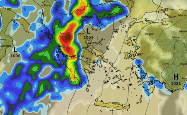 Καιρός 25-11: Πρωινά δεδομένα GFS – Πότε θα ενταθούν βροχές και καταιγίδες (vid)