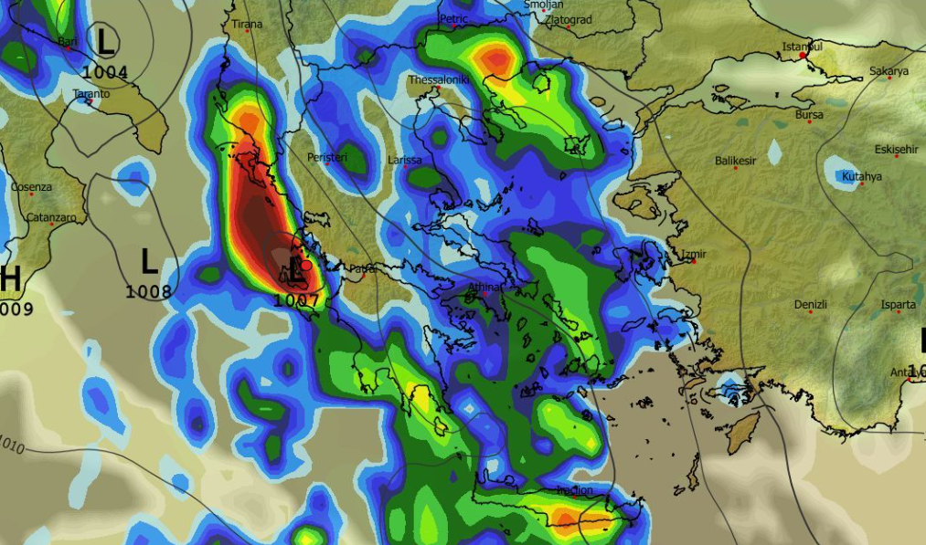 Καιρός 30-11: Πολλά νερά φέρνει το GFS, πότε βλέπει και χιόνια (vid)