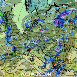 Καιρός 16-11: Καρέ – καρέ ο νέος γύρος βροχοπτώσεων από το GFS (vid)