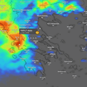 Καιρός: Προειδοποίηση Κολυδά για επικίνδυνα φαινόμενα κατηγορίας 3