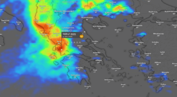 Καιρός: Προειδοποίηση Κολυδά για επικίνδυνα φαινόμενα κατηγορίας 3