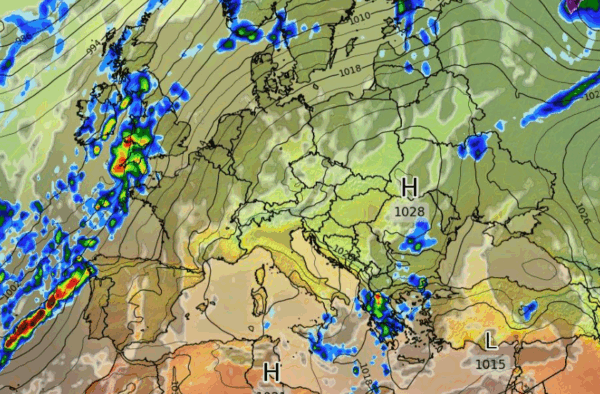 Καιρός 3-11: Διαδοχικές κακοκαιρίες από το αμερικανικό μοντέλο (vid)
