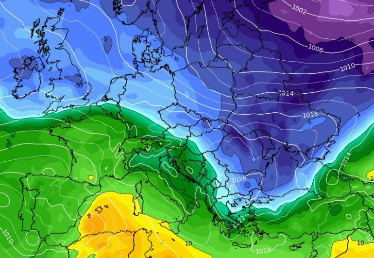 Καιρός 9-11: Ψήνει… ψυχρή εισβολή το ευρωπαϊκό, μετά τις 15 Νοέμβρη (vid)