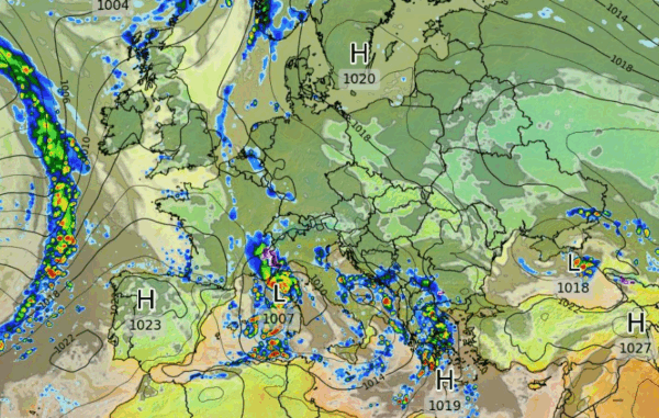 Καιρός 2-11: Τρέξιμο γεμάτο κακοκαιρίες από το ευρωπαϊκό μοντέλο (vid)