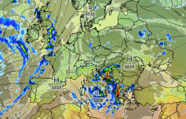 Καιρός 6-11: Πρωινά δεδομένα GFS – Διαδοχικές ισχυρές κακοκαιρίες (vid)