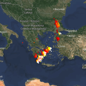 Καιρός 10-11: Λαίλαπα καταιγίδων – Live! Μπήκαν στο Αιγαίο οι καταιγίδες