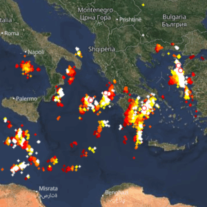 Καιρός 28-11: Ισχυρές καταιγίδες και χαλαζοπτώσεις σε εξέλιξη – Πού εκδηλώνονται τώρα