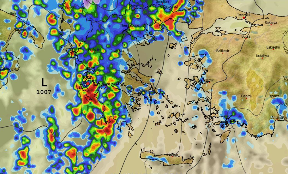 Καιρός 26-11: Καρέ καρέ η κακοκαιρία Adel από το ευρωπαϊκό – Αγνοούνται τα χιόνια