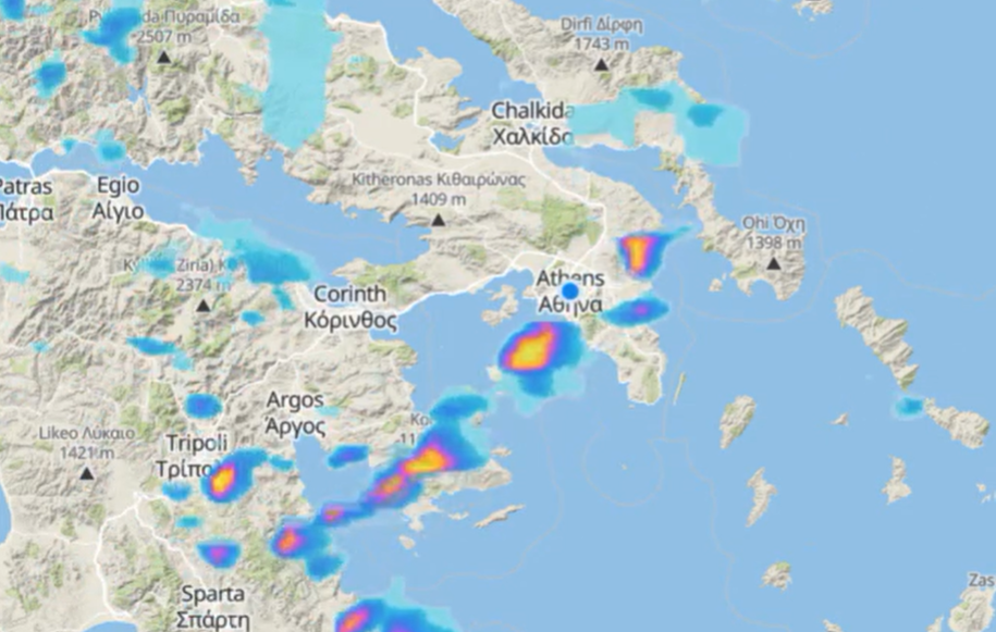 Καιρός 28-11: Κολυδάς για καταιγίδες στην Αθήνα - Προσοχή για μία ώρα