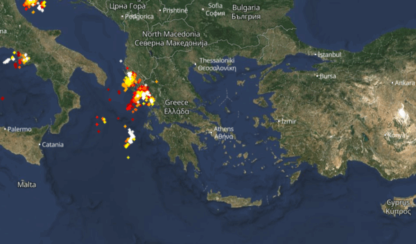 Καιρός 26-11: Πού χτυπά τώρα η κακοκαιρία Adel – Καταιγίδες Live