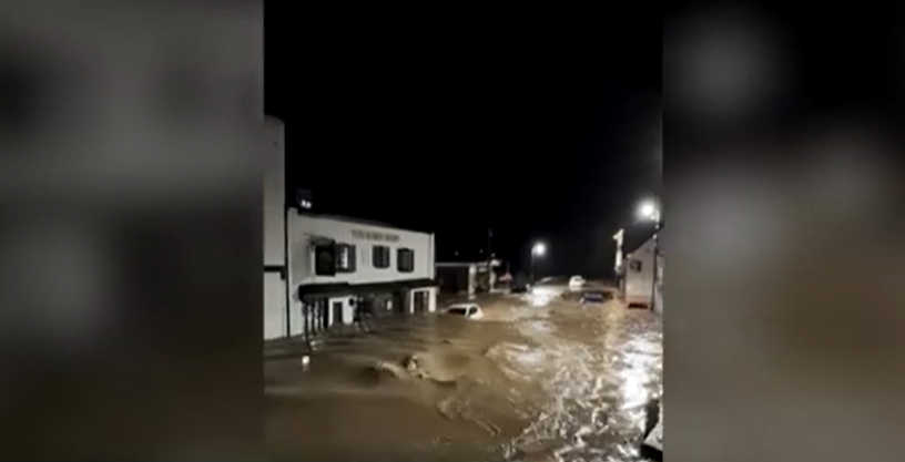 Πλημμύρες και στην Ουαλία από την καταιγίδα Κλαούντια (vid)