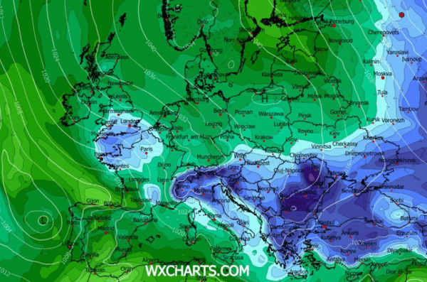 Καιρός: Καμπανάκια… ψυχρής εισβολής χτυπά το GFS για την Ελλάδα (vid)