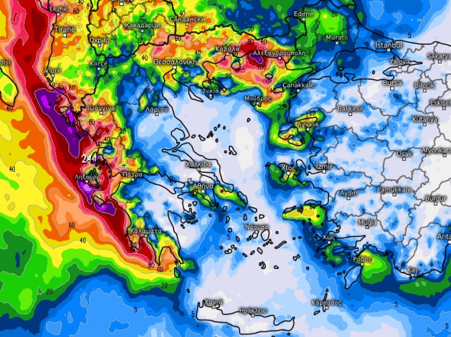 Καιρός 7-11: Προειδοποίηση Τσατραφύλλια για έντονα φαινόμενα – Κίνδυνος πλημμυρών