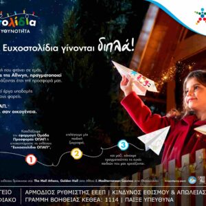 Μία ευχή γίνεται δύο εφέτος τα Χριστούγεννα με τα Ευχοστολίδια