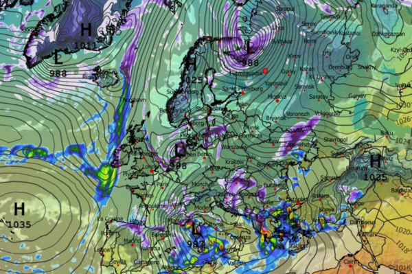 Καιρός Πρωτοχρονιά: Διαδοχικές κακοκαιρίες «βλέπει» το GFS