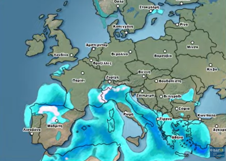 Καιρός Χριστούγεννα: Πρώτη εικόνα από Σάκη Αρναούτογλου – Ερχονται βροχές (vid)