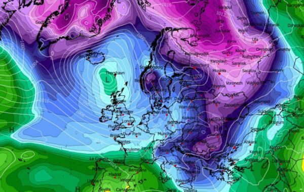 Καιρός: Διατηρεί την τάση για νέα ψυχρή εισβολή το ευρωπαϊκό μοντέλο