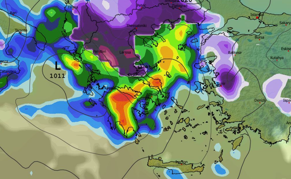 Καιρός 24-12: Σενάριο κεντροβόρειου χιονιά στα μακρινά από το GFS