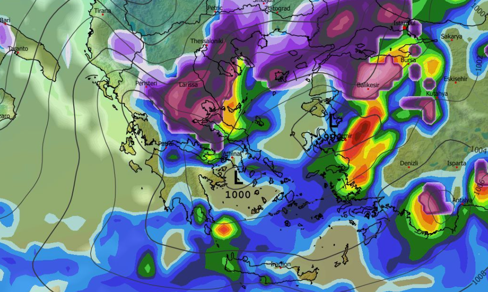 Καιρός Πρωτοχρονιά: Χτυπά ξανά… χιονοκαμπάνες το GFS (Vid)