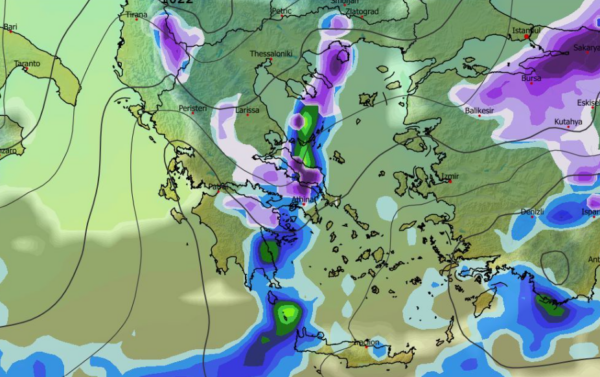 Καιρός Πρωτοχρονιά: Χιονιάς εξπρές; Επιμένει το GFS (vid)