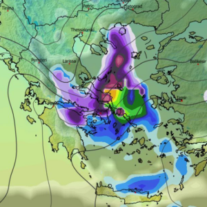 Καιρός Πρωτοχρονιά: Σενάριο για χιονόπτωση και στην Αθήνα από το GFS (Vid)