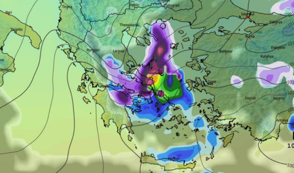 Καιρός Πρωτοχρονιά: Σενάριο για χιονόπτωση και στην Αθήνα από το GFS (Vid)