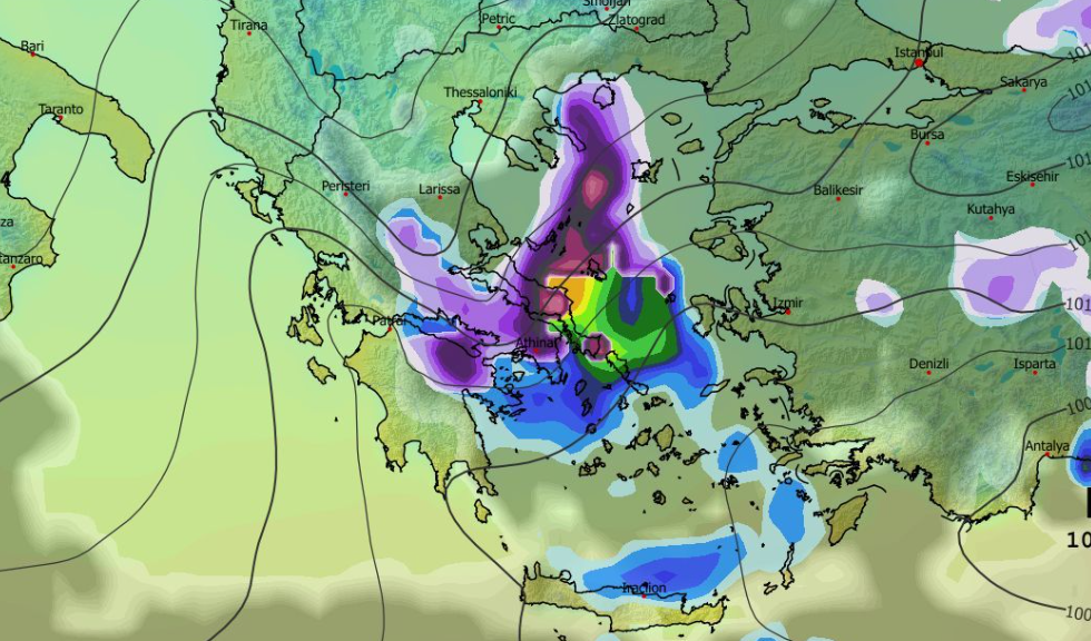 Καιρός Πρωτοχρονιά: Σενάριο για χιονόπτωση και στην Αθήνα από το GFS (Vid)