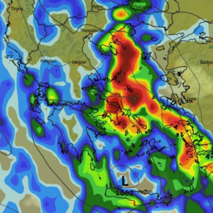 Κακοκαιρία Byron: Πρωινά δεδομένα GFS – Καρέ – καρέ η πορεία της καταιγίδας
