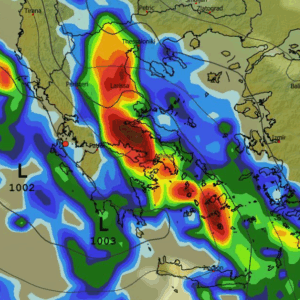 Καιρός 1-12: Βροχερό GFS, φέρνει πολλά νερά και στην Αττική (vid)