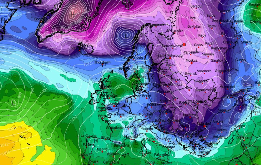 Καιρός Χριστούγεννα: Δυναμική κατεβασιά ψύχους από το GFS (vid)
