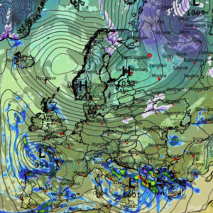 Καιρός Χριστούγεννα: Νέα δεδομένα GFS, με διαδοχικά βαρομετρικά χαμηλά (vid)