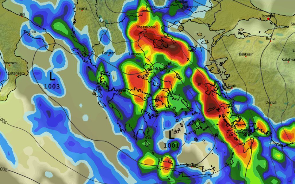 Καιρός 3-12: Ανανέωσε το GFS – Επιμένει για ισχυρά φαινόμενα (Vid)