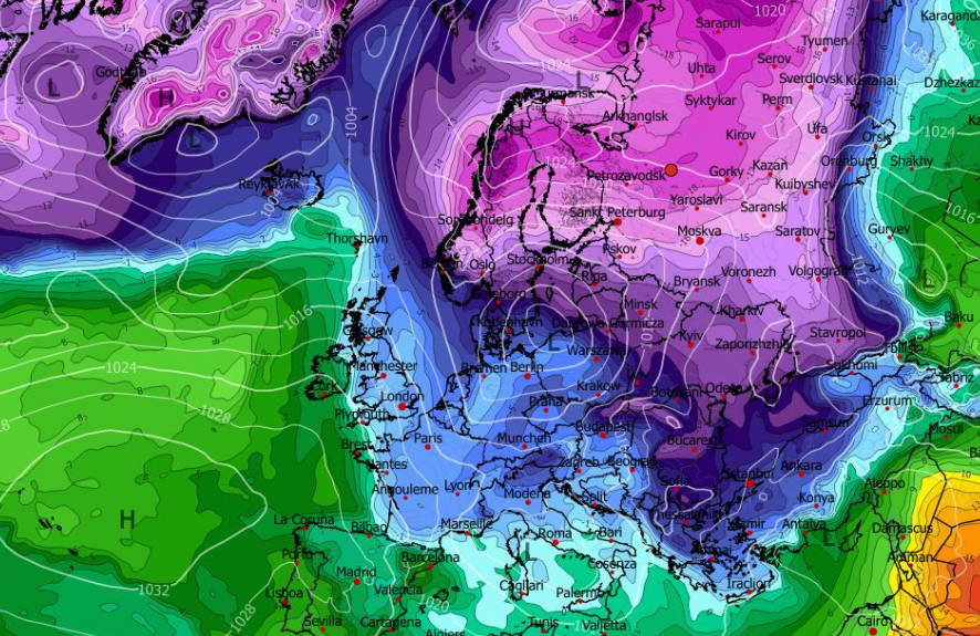 Καιρός 26-12: Νέα δεδομένα από το GFS για την ψυχρή εισβολή