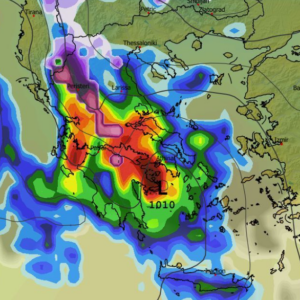 Καιρός Χριστούγεννα: Πολλά υποσχόμενο τρέξιμο GFS για βροχές και χιόνια (vid)