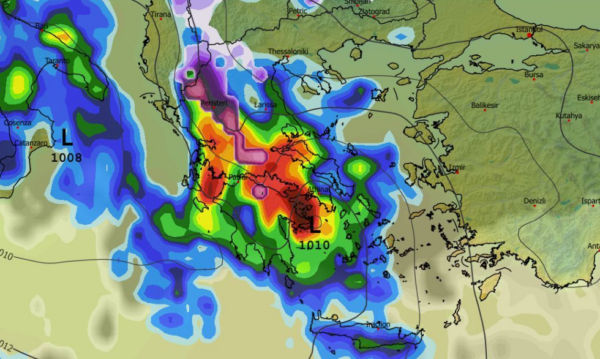 Καιρός Χριστούγεννα: Πολλά υποσχόμενο τρέξιμο GFS για βροχές και χιόνια (vid)