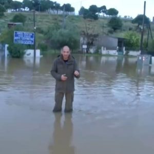Πλημμύρα στη Νέα Πέραμο – Προβλήματα στην Ε.Ο. Αθηνών – Κορίνθου (vid)