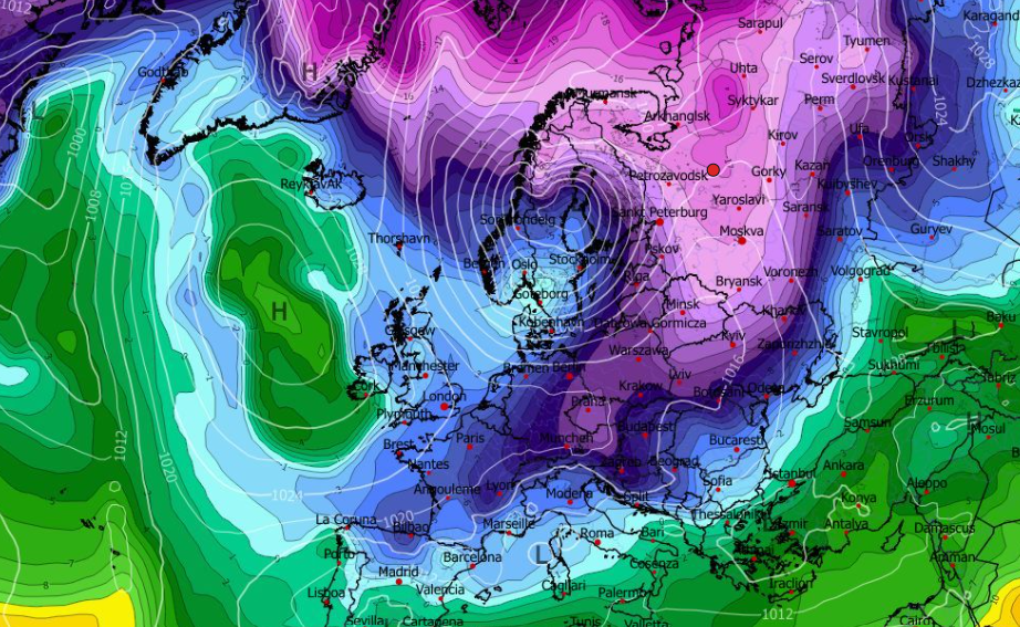 Καιρός Χριστούγεννα: Ψήνει δυνατή ψυχρή εισβολή το ευρωπαϊκό