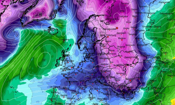 Καιρός Πρωτοχρονιά: Ιδανικό σενάριο ψυχρής εισβολής για χιόνια από το GFS (vid)