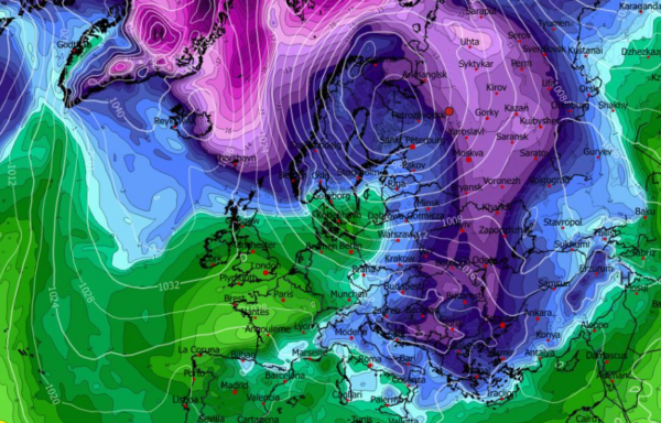 Καιρός 23-12: Κλειδώνει η τάση για ψυχρή εισβολή – Πρωινά δεδομένα GFS (vid)