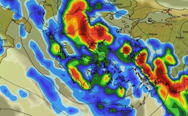 Καιρός 5-12: Πρωινή ανανέωση GFS – Η πορεία της κακοκαιρίας τις επόμενες ώρες