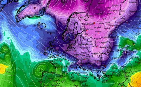 Καιρός 18-12: Πιο ψυχρό το νέο τρέξιμο του GFS προς την Πρωτοχρονιά