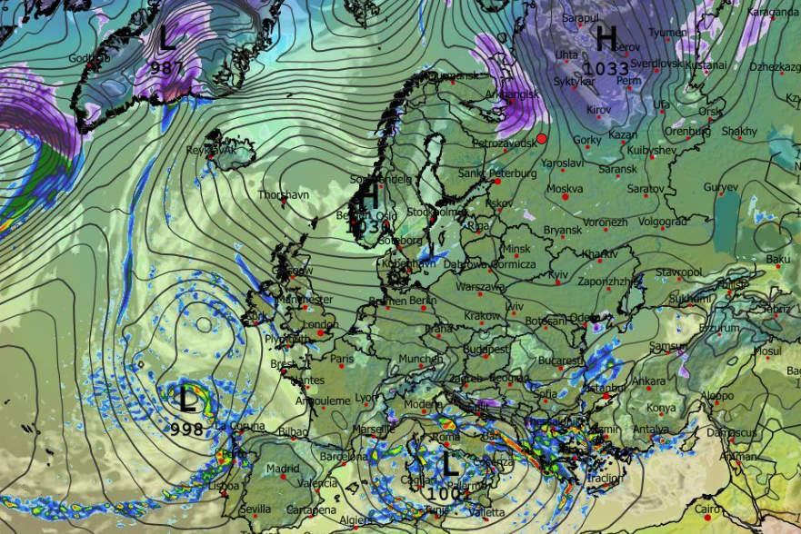 Καιρός Χριστούγεννα: Διαδοχικές οι κακοκαιρίες και από το ECMWF και με πολλά χιόνια