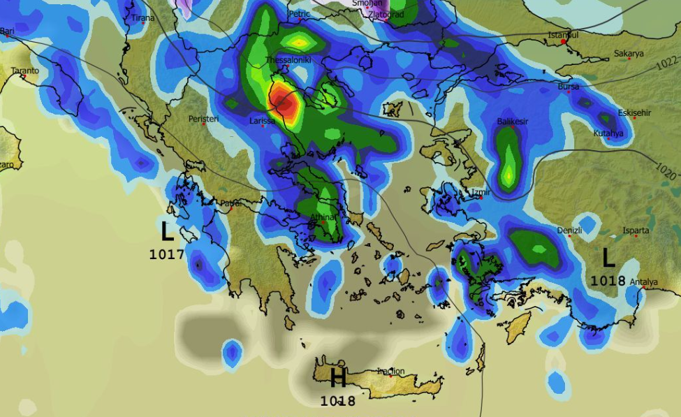 Καιρός – GFS: Ανατροπή με κακοκαιρία και τα Χριστούγεννα (vid)