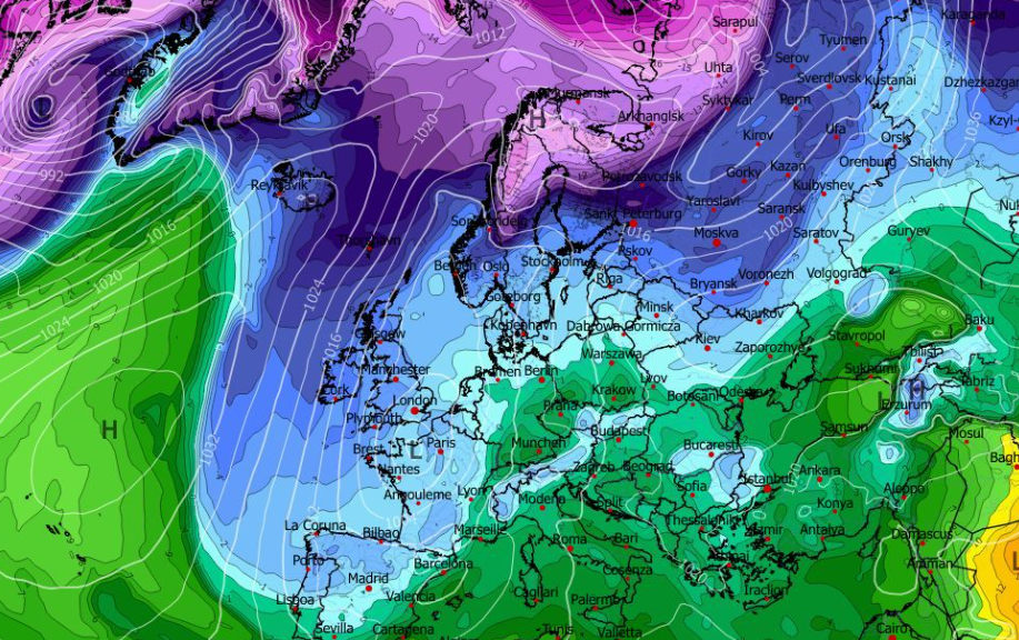 Καιρός Χριστούγεννα: Νέα δεδομένα GFS για τις ψυχρές αέριες μάζες (vid)