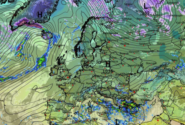 Καιρός Χριστούγεννα: Διαδοχικές κακοκαιρίες βλέπει το ευρωπαϊκό (Vid)