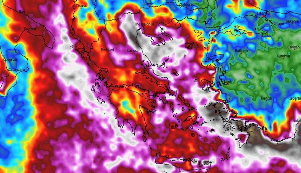 Καιρός 3-12: Μεγάλα ύψη βροχής προ των πυλών – Επιμένει το ευρωπαϊκό (vid)